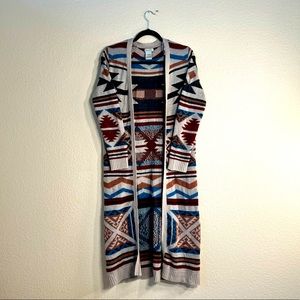 Tribal duster cardigan by Flying Tomato size: S/P